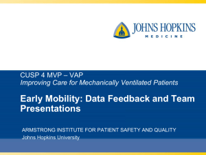 Improving Care for Mechanically Ventilated
