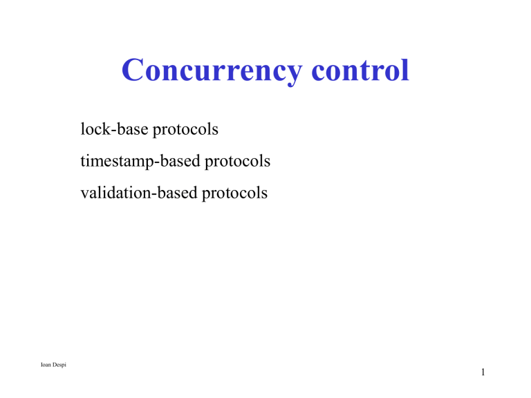 Concurrency Control