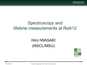 Excited State Lifetime Measurements – H. Iwasaki