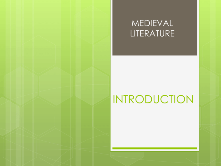 medieval literature essay ideas