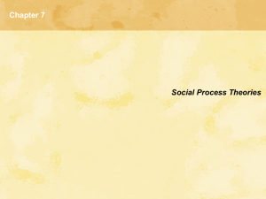 Chapter 7 Social Process Theories Socialization and Crime