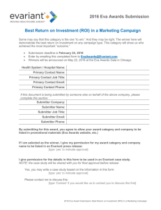 Best Return on Investment (ROI) in a Marketing Campaign