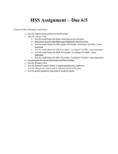 HSS Assignment – Due 6/5