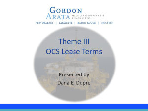 OCS Lease Terms