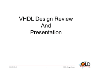 How Do You Review Someone Else's VHDL Design?