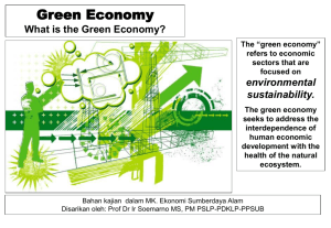 The “green economy”
