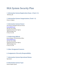 HGA System Security Plan