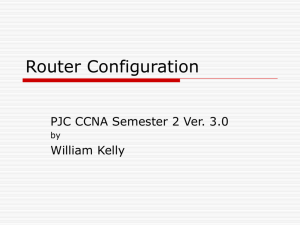 Chapter 18/Module 9: Basic Router Troubleshooting