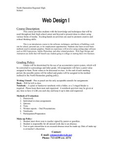Web Design Grading Policy