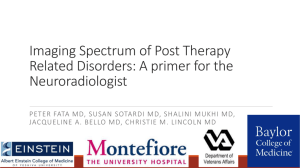 Imaging Spectrum of Post Therapy Related Disorders