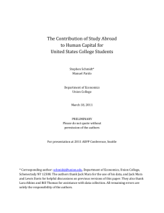 Table 4. More effects of study abroad on income