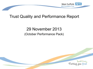 Item 8a Trust Quality and Performance Report 29 November 2013