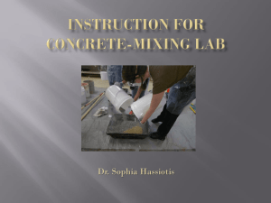 Instruction for Concrete Lab