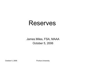 Reserves