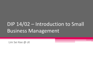 DIP 14.02 – Introduction to SBM