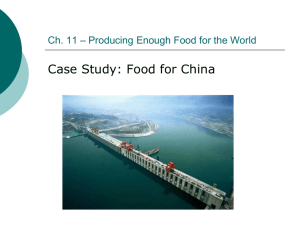 Ch. 11 – Producing Enough Food for the World
