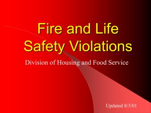 Fire/Life Safety Violations - The University of Texas at Austin