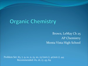 Organic Chemistry - mvhs