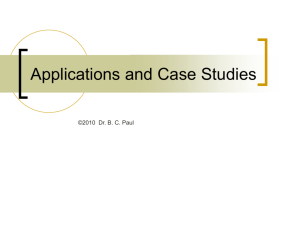 Applications and Case Studies