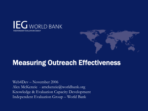 Measuring Outreach Effectiveness