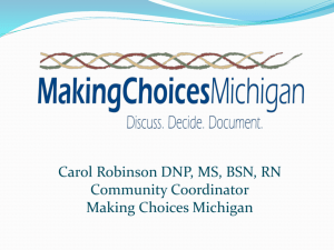 Discuss. Decide. Document: Advance Care Planning with Making