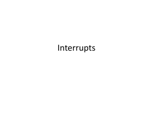 Interrupts - SNS Courseware