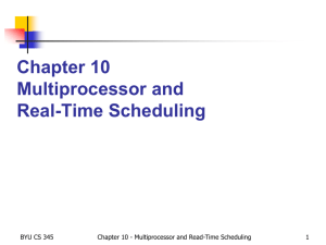 Multiprocessor/RT Scheduling