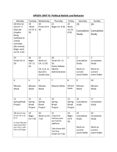 CH. 8- Read Handout - AP Government and Politics