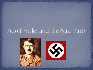 Adolf Hitler and the Nazi Party's beliefs