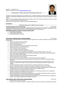 Sample Resume for an Office Manager