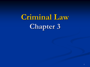 CH 3 Powerpoint - Sierra College Administration of Justice