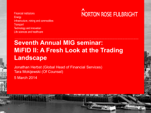MiFID II - a fresh look at the trading landscape