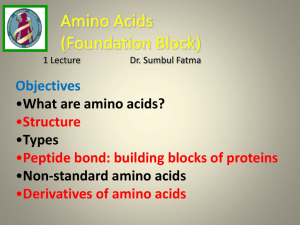 Aminoacids lecture 1..
