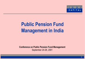 Public Pension Fund Management in India