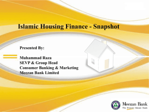 Snapshot on Islamic Housing Finance