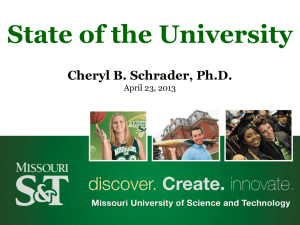 State of Univerity, April - Missouri S&T