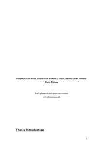 Thesis1 - reificationofpersonsandpersonificationofthings