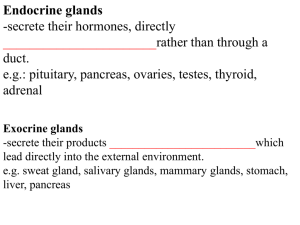 8.1 endocrine gland note