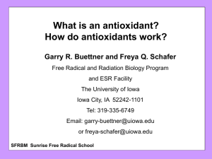 Antioxidants: Small Molecule Antioxidants, the Basics