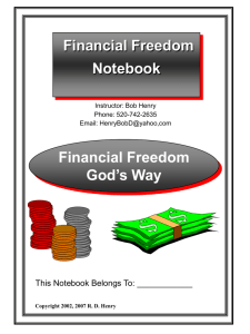 financial freedom notebook