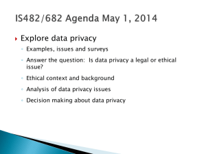 Data Privacy Overview