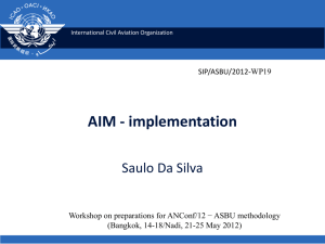 Aeronautical Information management (AIM)