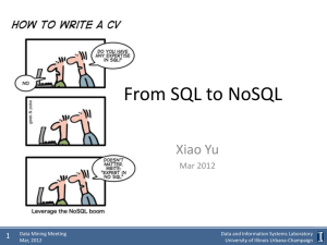 From RDBMS to NoSQL