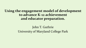 Using the engagement model of development to advance K