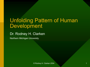 Unfolding Pattern of Human Development