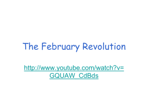 Lesson 9 The February Revolution