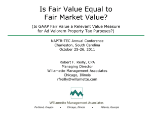 Fair Value Measurement - Willamette Management Associates