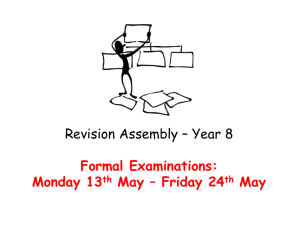 Year 8 Revision Assembly