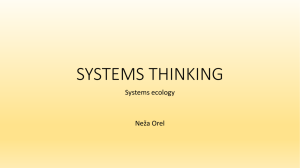 1. systems thinking