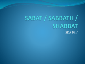 SDA Sabbath